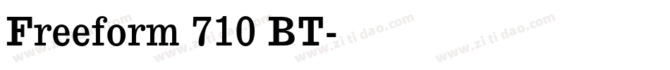 Freeform 710 BT字体转换